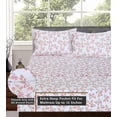 thumbnail image 4 of RUVANTI 100% Cotton Sheets – Twin XL Size Percale Bedding, Cooling & Breathable Floral Design, Durable with a Crisp, Soft & Comfortable Feel, 16" Deep Pocket, 3-Piece Set, Bloomex, 4 of 8