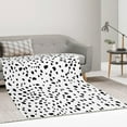 thumbnail image 3 of Dalmatian Print Throw Blanket 60x50 inch, Black and White Dalmatian Spot Dots Lightweight Cozy Plush Warm Blankets for Bedroom Living Rooms Sofa Beds Office, 3 of 6