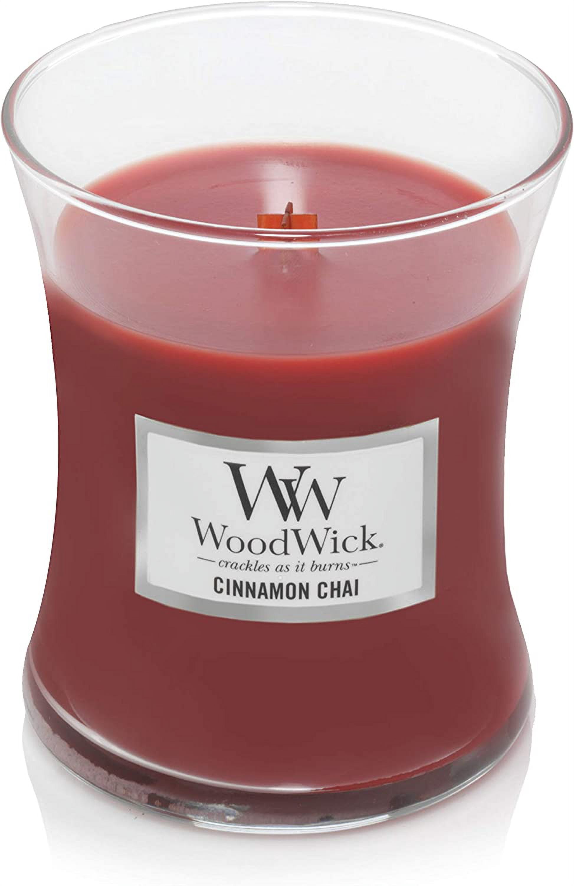 WoodWick - Cinnamon Chai Medium Hourglass Jar Candle