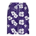 thumbnail image 4 of hlysgo 9 Inch Swim Trunks Men Trendy Tropical Printed Swim Trunks with Liner Beach Bathing Suit Shorts with Pocets Drawstring Board Shorts Purple XXL, 4 of 6