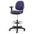 thumbnail image 3 of Alera Interval Series Swivel Task Stool, 34.5" Seat Height, Supports up to 275 lbs., Marine Blue Seat/Marine Blue Back -ALEIN4621, 3 of 11