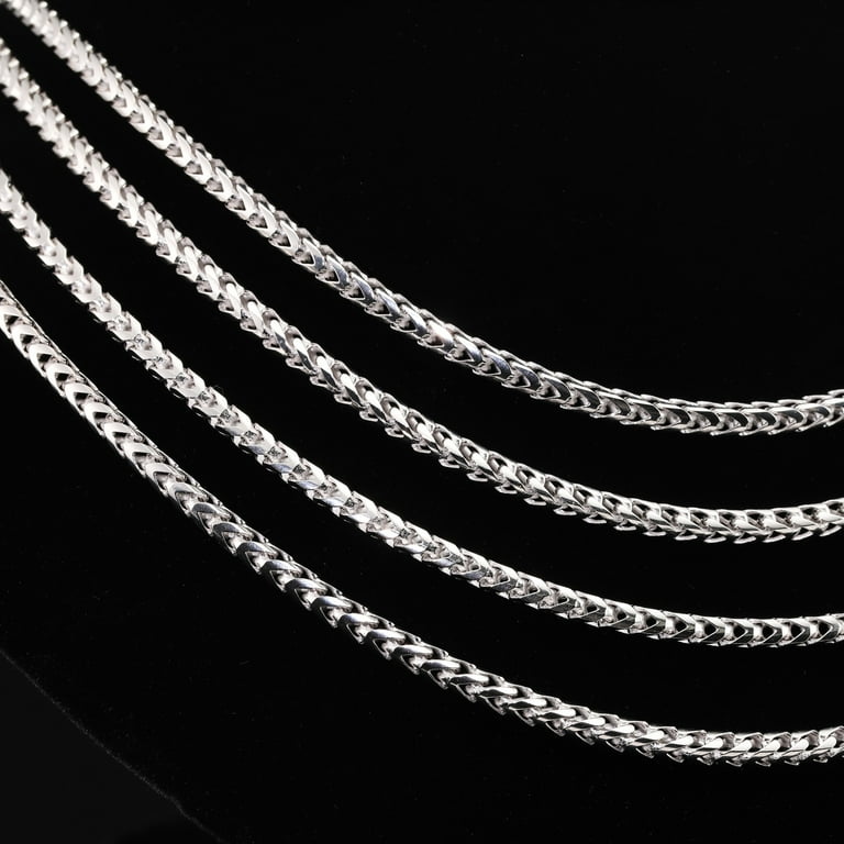 Jewelry Affairs Sterling Silver Rhodium Plated Flat Mariner Chain Necklace, 3.5mm, 18": Chain Necklaces