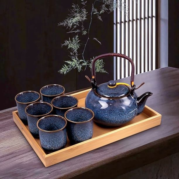 食器  tea set Kitchen Star 9 Piece Traditional Tea Serving Set with Bamboo