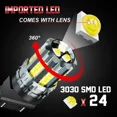 thumbnail image 2 of White LED Backup Reverse Lights Bulbs for GMC Sierra 1500 1999-2013 3156 3157 2x, 2 of 8