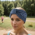 thumbnail image 2 of Unique Bargains 1 Pce Bandeau Confortable Tricoté Bleu, 2 of 6
