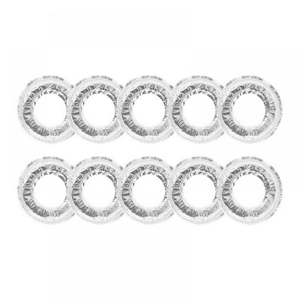 Aluminum Foil Stove Burner Covers Disposable Round Oil Drip Pans, Liner