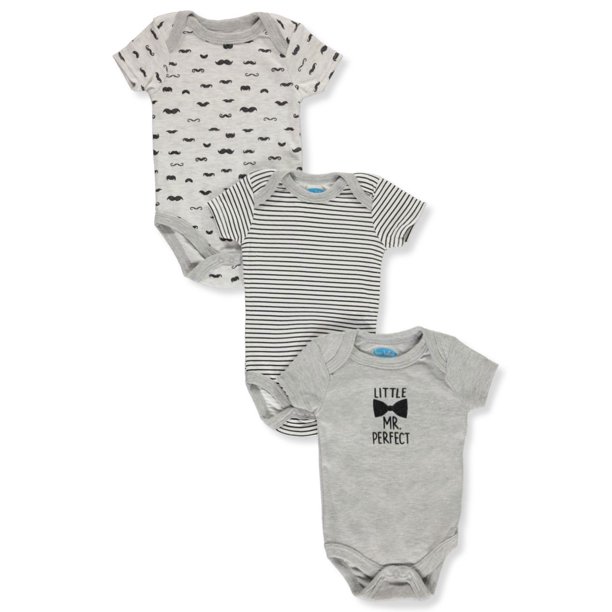 Bon Bebe Baby Girls 3 Pack Goose Bodysuits Newborn Walmart Com