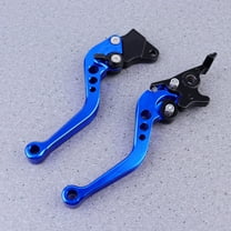 1 Pair Universal Motorcycle Brake Clutch Lever Drum Brake Lever Handle 6 Gear Adjustable Hand Grip Handle Bar