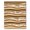 Brown, Pattern 4, variant on ODIKA 4' x 6' Machine Washable Non-Slip Area Rug, macrame striped High Traffic Rug, Beige, 981593