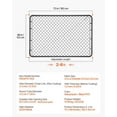 thumbnail image 2 of Chain Link Fence Gate, 72 x 48 in, Adjustable Chain Link Fence Panel, Fit 2.2-6 ft (W) x 6 ft (H) Garden Fence Gate Opening, Fencing Gate with Plastic Coating, for Farm Black, Posts Not Included, 2 of 10