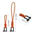 thumbnail image 2 of Wrist Lanyard with D Ring Screw in Shackle Badge Cord Keychain U Shape Metal Clasp, Camouflage Orange 2 Pack, 2 of 5