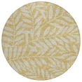 thumbnail image 2 of Addison Rugs Chantille Indoor/Outdoor Transitional Floral Gold Washable Round Rug, 8' x 8', 2 of 6