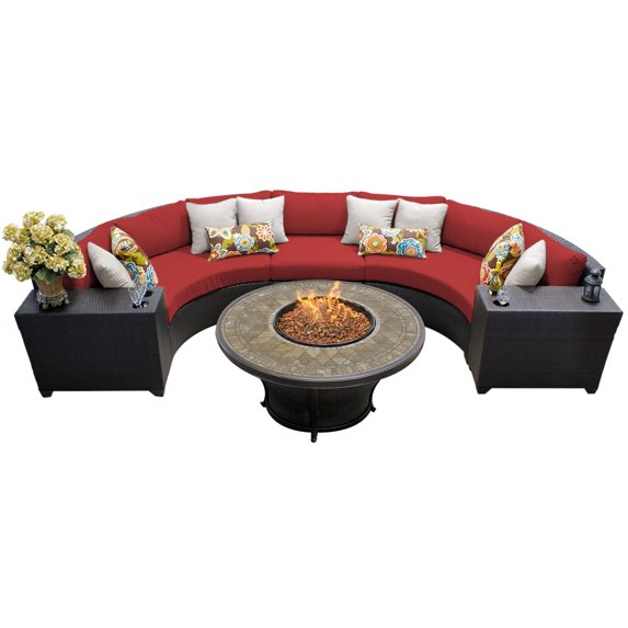 Bermuda 6 Piece Outdoor Wicker Patio Furniture Set 06a