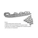 thumbnail image 4 of Blade Stainless Steel Inline Skate With Knife Tooth For Adult Kid Roller Skates Shoes 289mm, 4 of 5