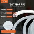 thumbnail image 3 of VEVOR PEX Pipe 3/4 Inch, 100 Feet Length PEX-A Flexible Pipe Tubing for Potable Water, Pex Water Lines for Hot/Cold Water & Easily Restore, Plumbing Applications with Free Cutter,White, 3 of 10