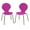 Purple, variant on Gift Mark Modern Children's 2 Chair Set with Chrome Legs-Color:Purple