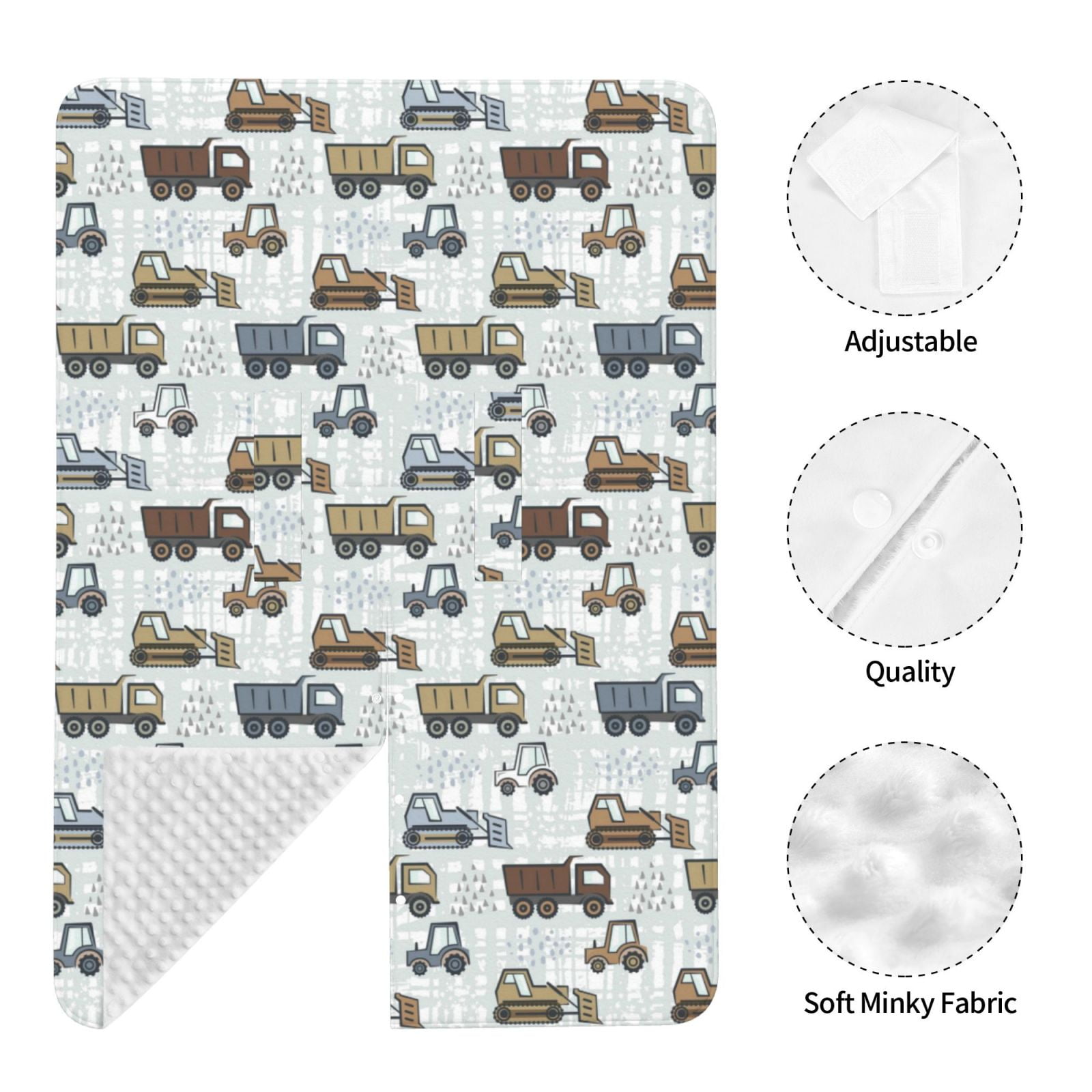 Naloa Tractor and Dumper Baby Car Seat Cover, Breathable Baby Carrier Cover, Multiuse Baby Carrier Cover & Nursing Breastfeeding Cover