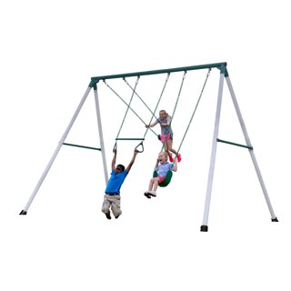 Walmart metal deals swing set