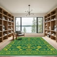 thumbnail image 2 of ODIKA 8'x10' Machine Washable Non-Slip Area Rug, Oriental Green High Traffic Rug with Pad, Green, 1027811, 2 of 8