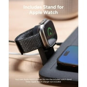 mophie 4-in-1 Wireless Charging Mat for Apple iPhone AirPods & Watch Samsung Galaxy Google Pixel and all Qi-Enabled Devices Additional USB-A Port Intuitive Design Includes Apple Watch Adapter