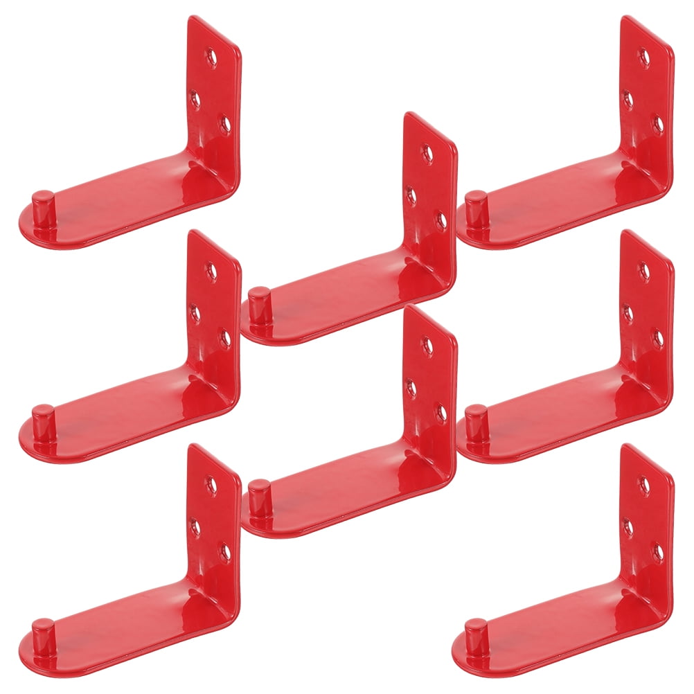 OUNONA 8 Pcs Mounting Fire Extinguisher 7.00X5.30X3.00CM Red