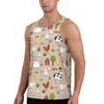thumbnail image 2 of Xecao animals farm Print Men's Tank Top Workout Quick Dry Sleeveless Gym Jogging Muscle Shirts Summer Swim Beach Tops-Small, 2 of 7