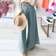thumbnail image 1 of Pincandy Women's Wide Leg Denim Pants - Tie Waist with Back Pockets, Casual Fit for Daily Wear, 1 of 5