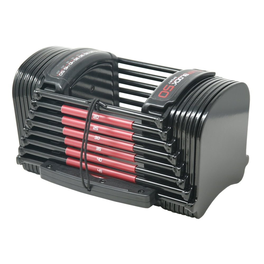 PowerBlock 50 Adjustable Dumbbell, 50 lbs, Single