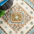 thumbnail image 6 of SAFAVIEH Capri Cletus Medallion Wool Area Rug, Ivory/Rust, 4' x 6', 6 of 8