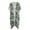 Green Floral Pattern, variant on HELLHERO Casual Bathing Suit Cover Up for Vacation Polyester Loose Long Kimono Swimsuit Cover Up Floral Pattern Design