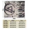 thumbnail image 3 of Manta de Linkin Park, manta de tela de superficie vertical súper suave de varios tamaños, acogedora y cálida, adecuada para cama, sofá, campamento, viajes, todas las estaciones, liviana y compacta de, 3 of 8