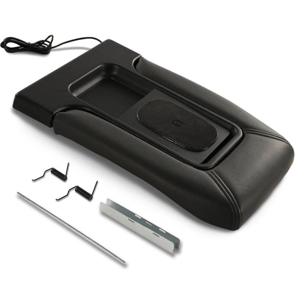 PIT66 USB Wireless Charging Armrest Cover Center Console Lid Fit for 01