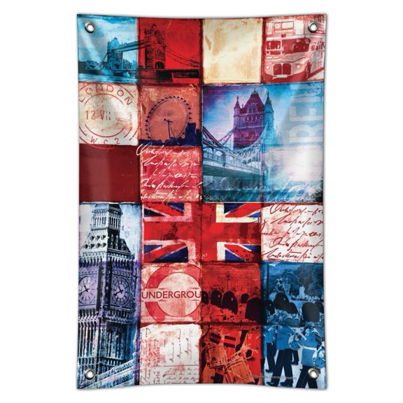 London England Britain Bridge Tile Collage Home Business Office Sign