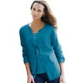 thumbnail image 5 of Jessica London Women's Plus Size Fine Gauge Cardigan, 5 of 6