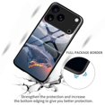 thumbnail image 3 of For iPhone 17 Pro Case PC TPU Tempered Glass Pattern Printing Shockproof Phone Back Cover - B0324, 3 of 5