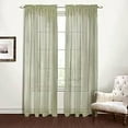 thumbnail image 2 of Sheer Curtains 84 Inches Long for Living Room 2 Panels Set Rod Pocket, 2 of 2