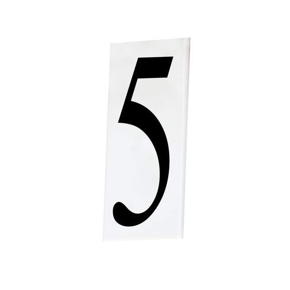 Maxim 53615WT House Number 5 Address-Outdoor Wall Mount, White