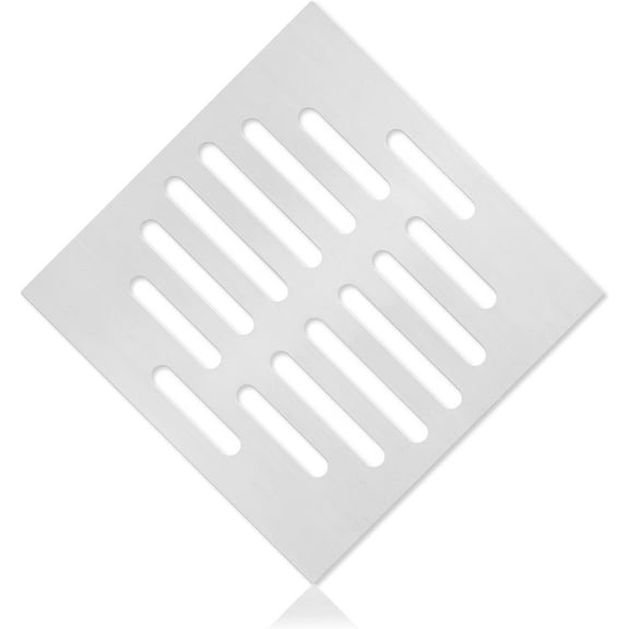 1Pc 6 Inch Square Drain Cover Stainless Steel Hair Drain Catcher Flat Floor Drain Cover Plug for Bathroom, Kitchen