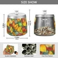 thumbnail image 2 of Yayeee Ashtray with Lid for Cigarette Smokeless Stainless Steel Home Ash Holder, Retro Autumn Leaves, 2 of 7