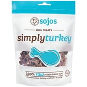 Angle View: Sojos Simply Turkey Freeze-Dried Dog Treats, 4 oz