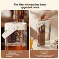 thumbnail image 4 of 1000ml Cold Brew Coffee Maker with Handle 350 Mesh Filter for Home Outdoor Camping Hand-Grinded Coffee Cold Brew Pot, 4 of 8