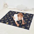 thumbnail image 2 of Blue Sun Moon Star Pattern Blanket,Comfortable Soft Flannel Throw Blanket,All Season,Warm Lightweight Blankets for Sofa Bed Couch Living Room Chair,30"x40", 2 of 4