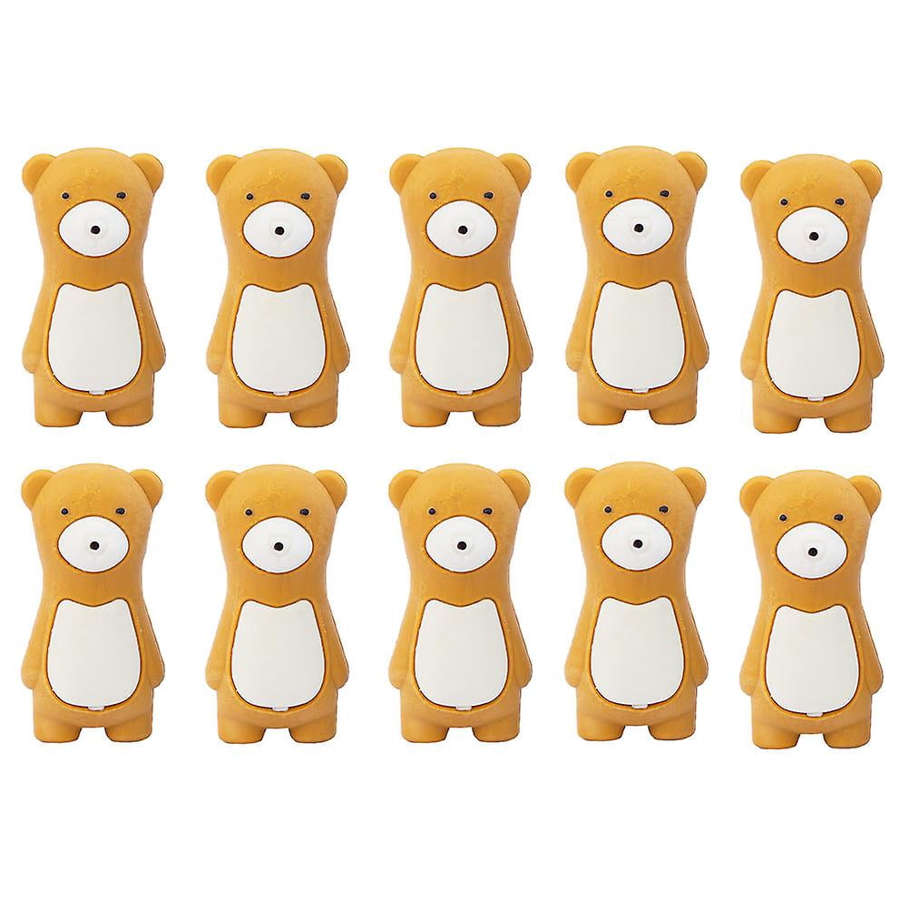 Set De 5 Gomas De Borrar Con Forma De Oso De Colores, Borradores De Dibujos Animados Para Niños, Recompensa Escolar Y Suministros De Papelería