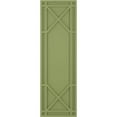 thumbnail image 5 of Ekena Millwork 12"W x 75"H True Fit PVC Bungalow Fixed Mount Shutters, Moss Green (Per Pair - Hardware Not Included), 5 of 7