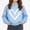 Blue, variant on WAVSUF Kids Girls Hoodie, Hooded Graphic Detail Long Sleeve Fall Warm Trendy Sweatshirts Blue 7-8