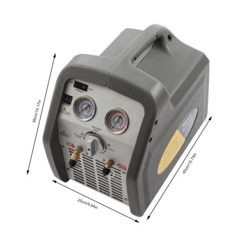 Refrigerant Recovery Machine 1/2HP Dual Cylinder HVAC Recycling Tool 110V 60Hz