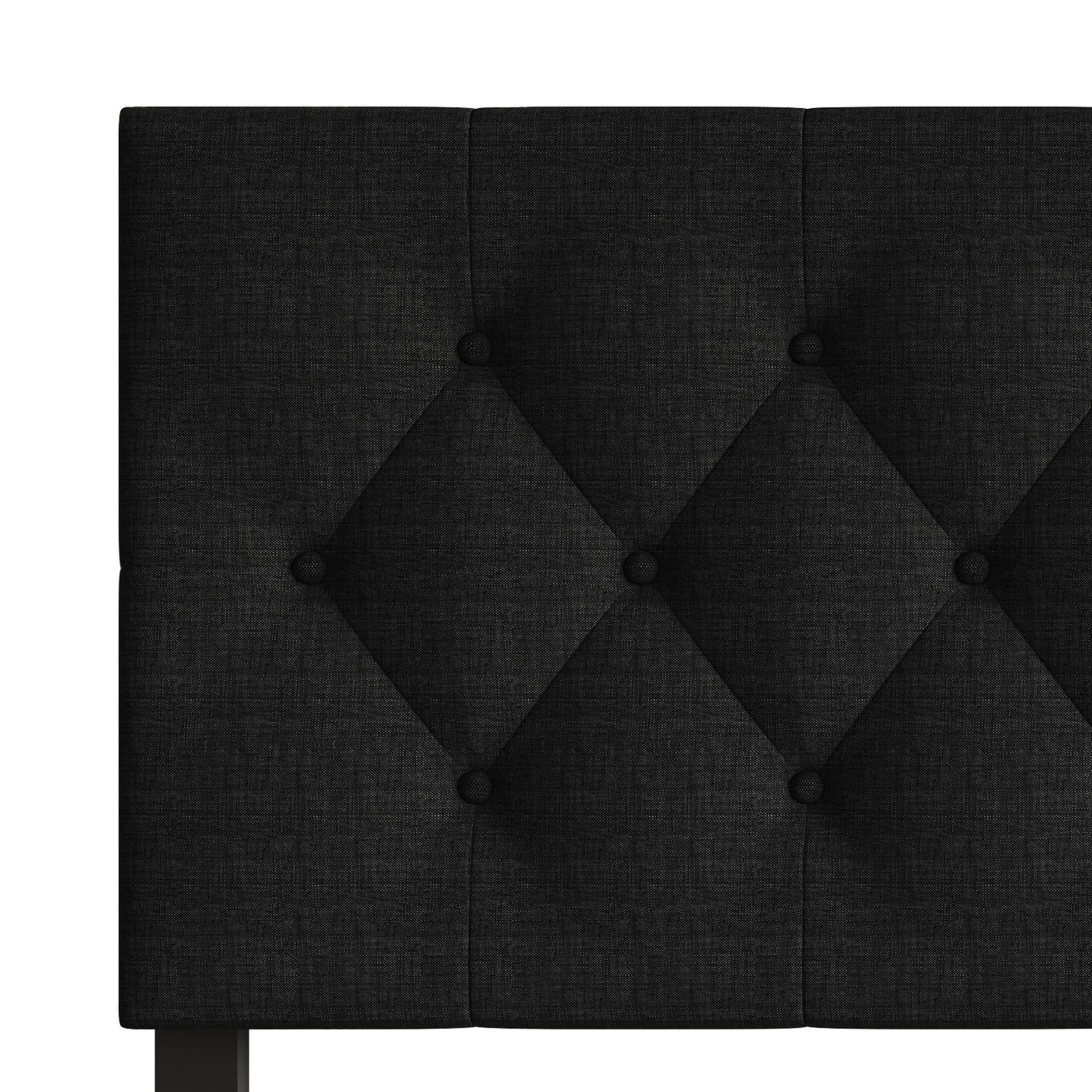 Home Design Gunnison Linen Upholstered Headboard with Button Tufted Design