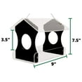 thumbnail image 5 of JCs Wildlife Poly Lumber and Acrylic Hanging Bird Feeder with Roof - Holds 3 Cups of Bird Seed (Black), 5 of 5