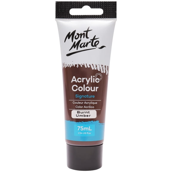 Acrylic Paint Studio 75ml - Burnt Umber Mont Marte