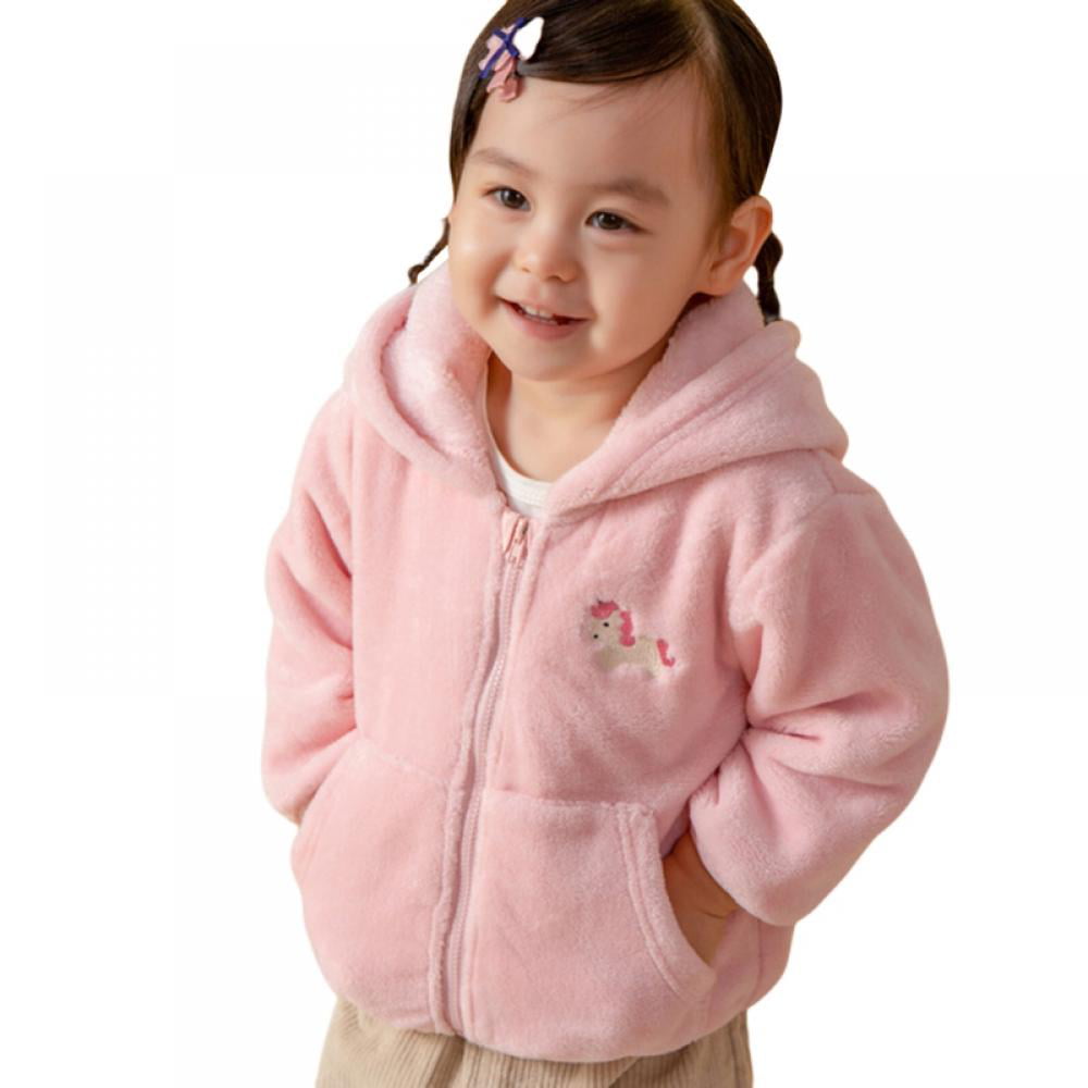 Fairy Baby Toddler Boy Girl Warm Fleece Jacket Cute Cartoon Coat Hoodies Outwear 